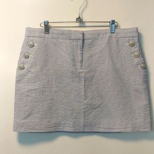 J. Crew Skirt Seersucker Size 12
